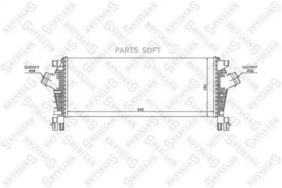 

Интеркулер Stellox 1040219SX