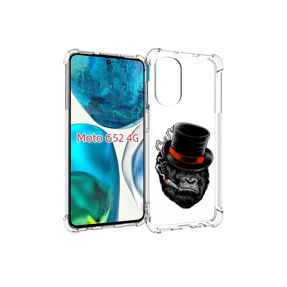 

Чехол MyPads дизайнерская горилла для Motorola Moto G82 / Moto G52, Прозрачный, Tocco