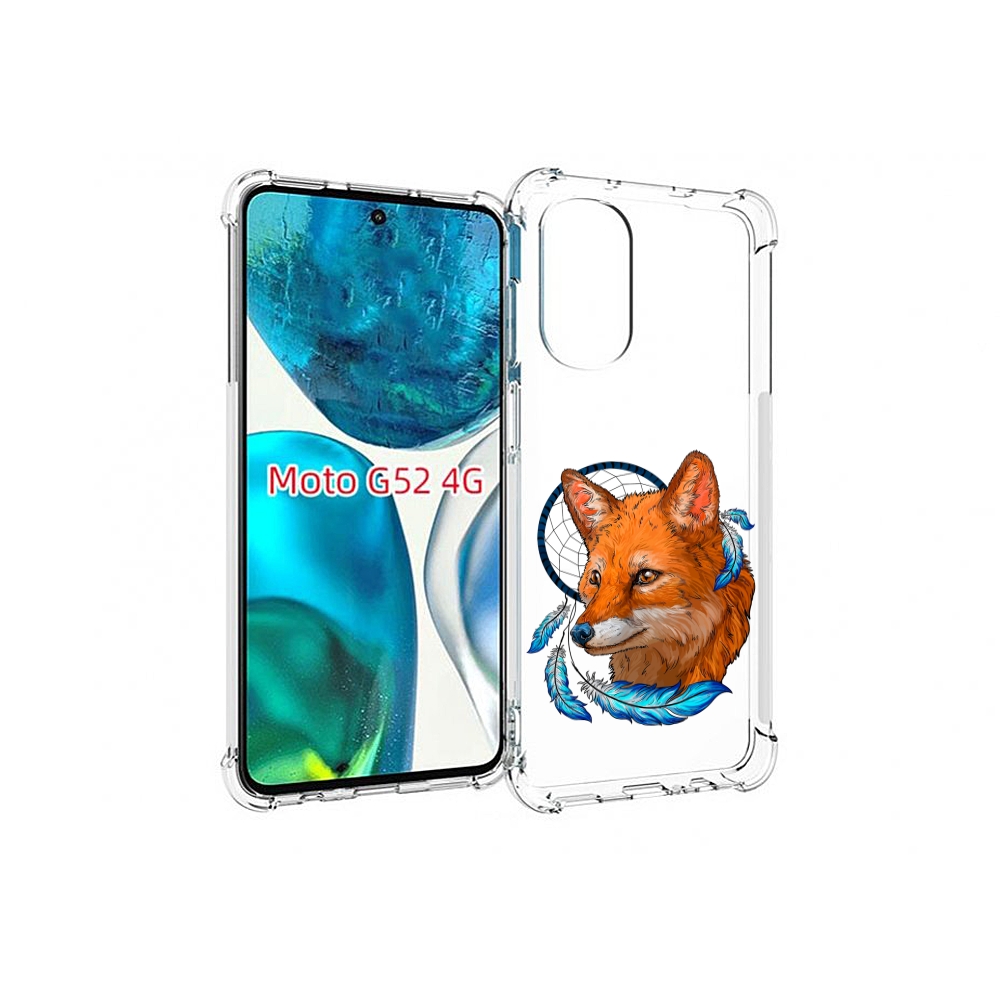 

Чехол MyPads лиса и ловец снов для Motorola Moto G82 / Moto G52, Прозрачный, Tocco