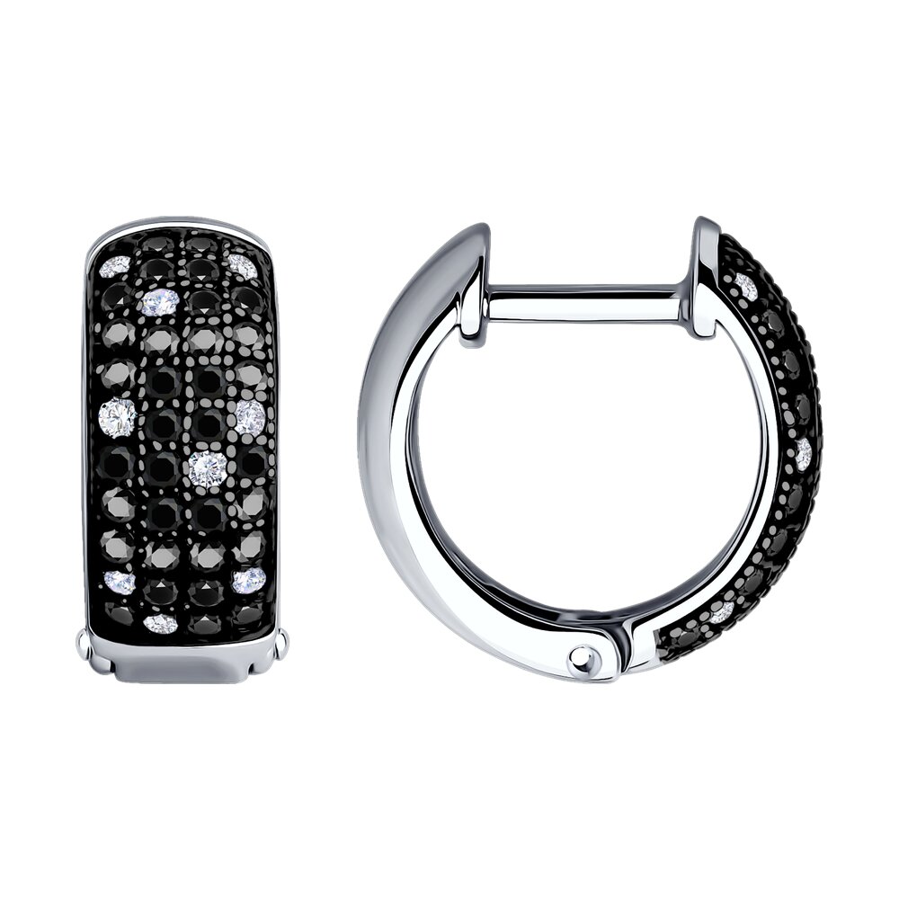 

Серьги из серебра SOKOLOV 94026525-91, фианит, 94026525-91