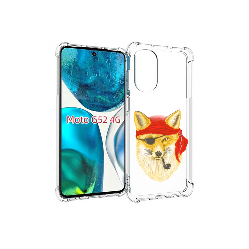 

Чехол MyPads лиса-пират для Motorola Moto G82 / Moto G52, Прозрачный, Tocco