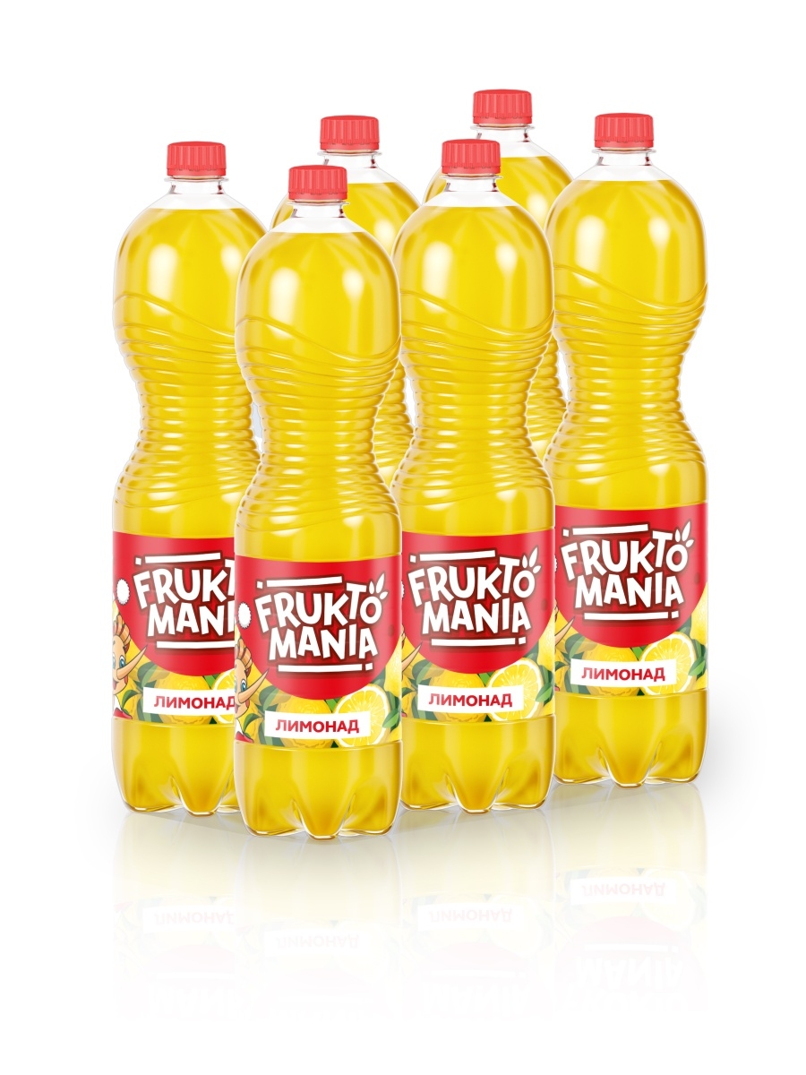 

Напиток газированный Fruktomania, 1,5 л х 6 шт, Фруктомания 1,5л. Лимонад/6шт.