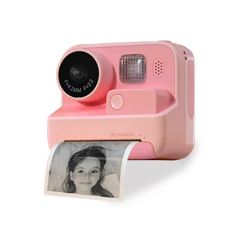 Детский фотоаппарат Print Camera 32GB CD розовый