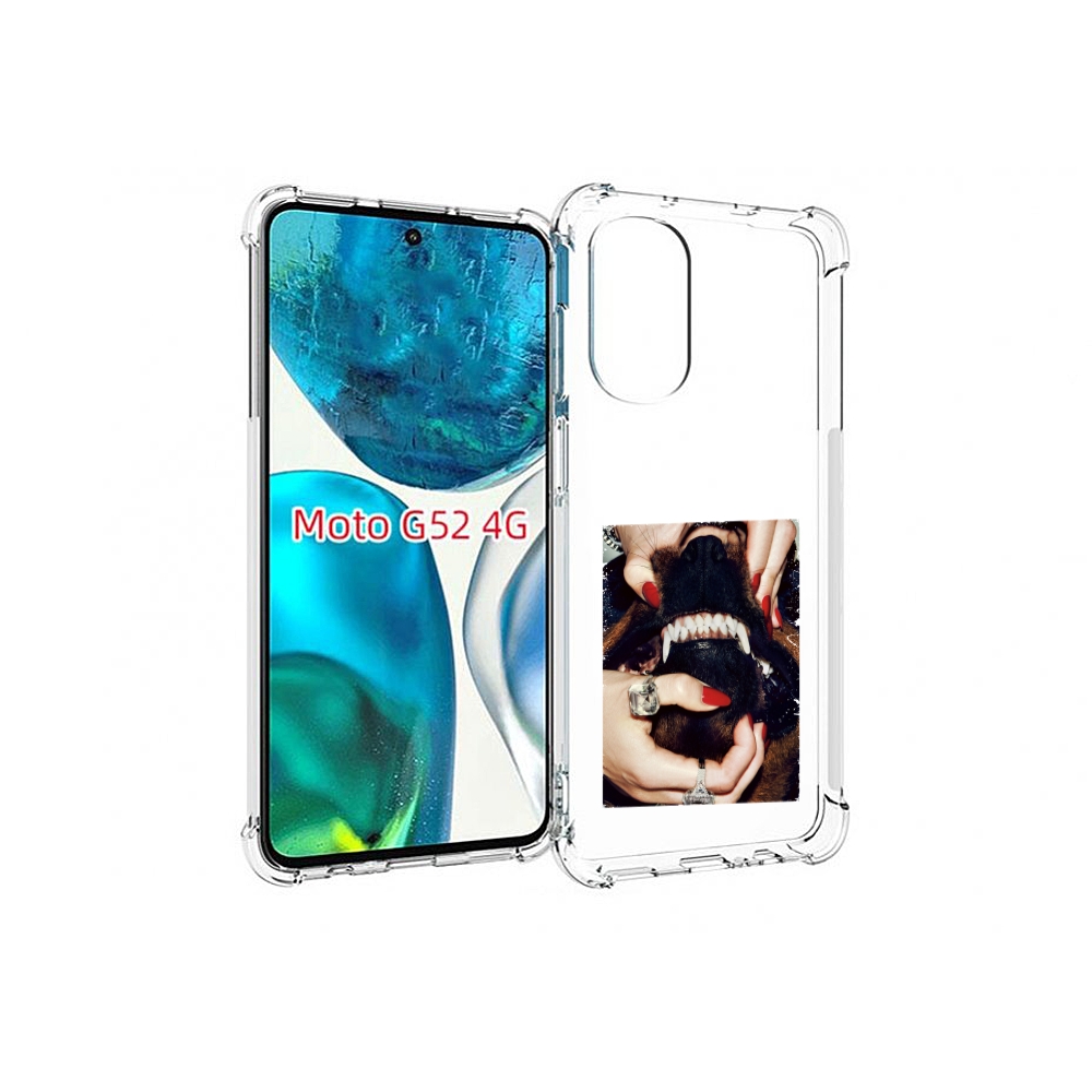 

Чехол MyPads маникюр для Motorola Moto G82 / Moto G52, Прозрачный, Tocco