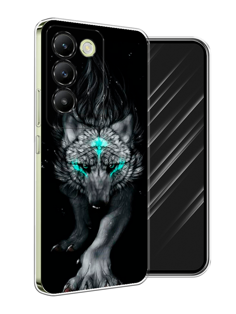 

Чехол Awog на Vivo V30 Lite 4G/Y100 4G/T3 5G/V30 SE 5G "Волшебный волк", Черный;серый, 2611050-1