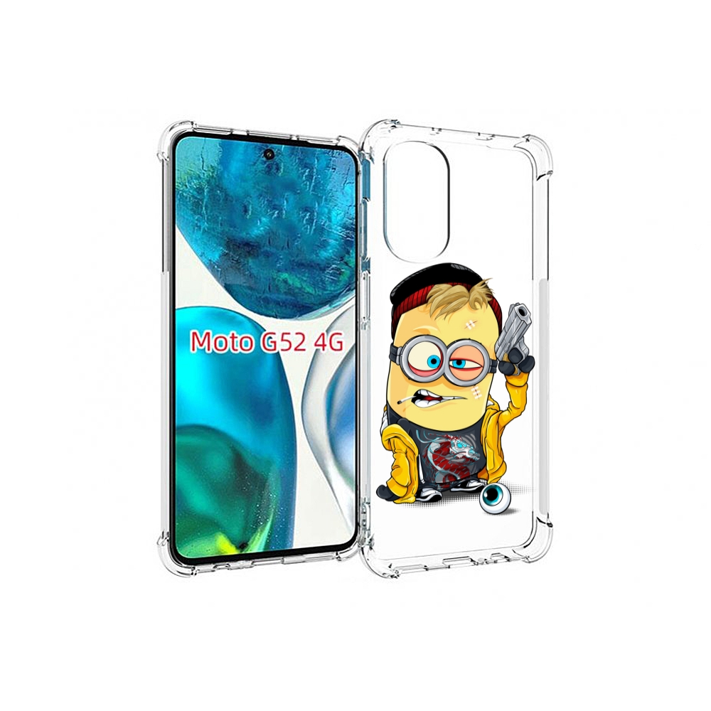 

Чехол MyPads миньон бандит для Motorola Moto G82 / Moto G52, Прозрачный, Tocco