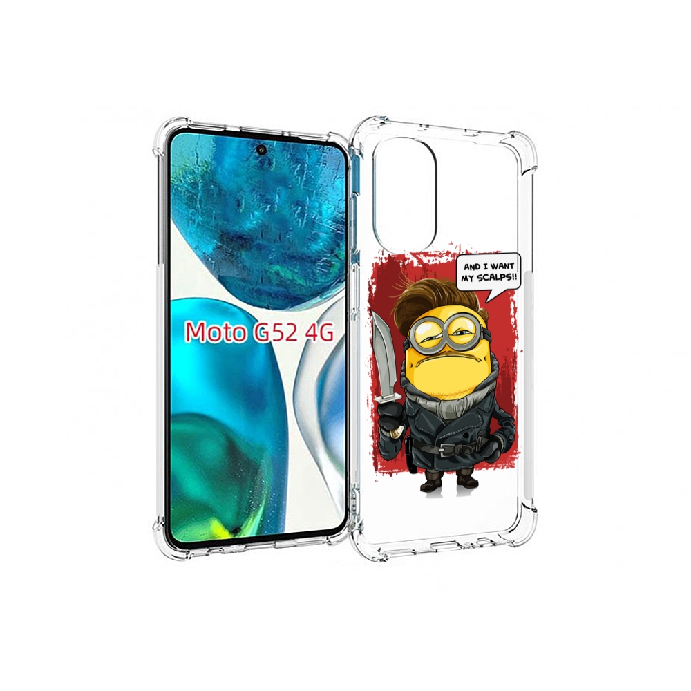 

Чехол MyPads миньон убийца для Motorola Moto G82 / Moto G52, Прозрачный, Tocco