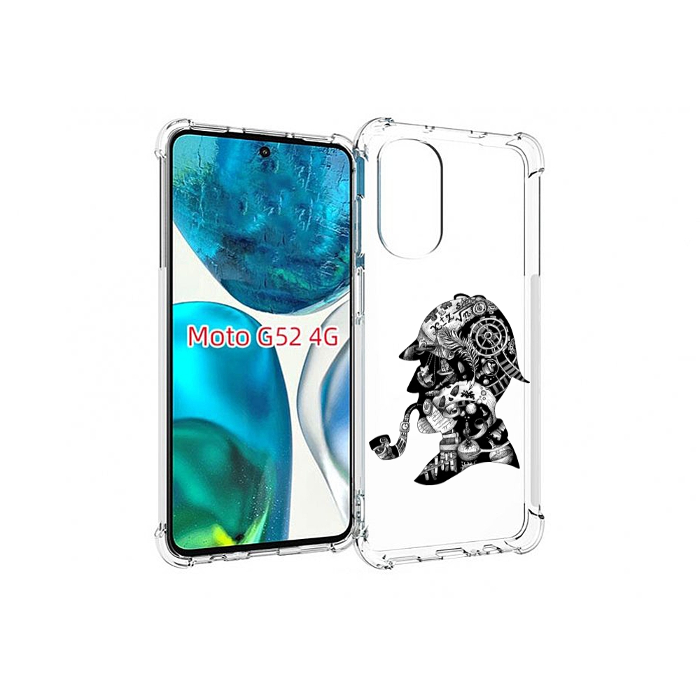 

Чехол MyPads мужчина с трубкой абстракция для Motorola Moto G82 / Moto G52, Прозрачный, Tocco