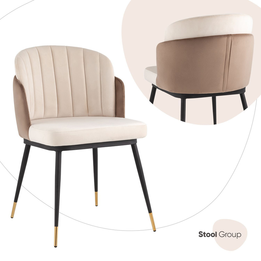 

Стул для кухни Stool Group Пенелопа, велюр, бежевый/коричневый, Пенелопа_обед