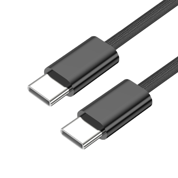 Кабель Stellarway USB-C/USB-C 3А 1м нейлоновый, черный