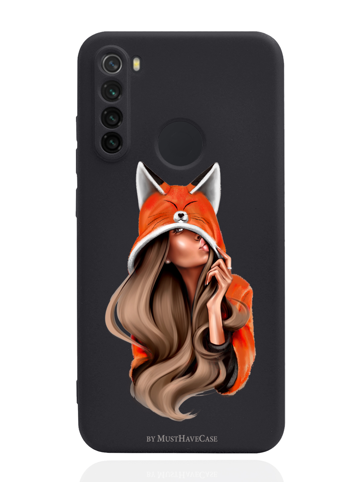 

Чехол MustHaveCase для Xiaomi Redmi Note 8 Лисичка черный, Оранжевый;черный