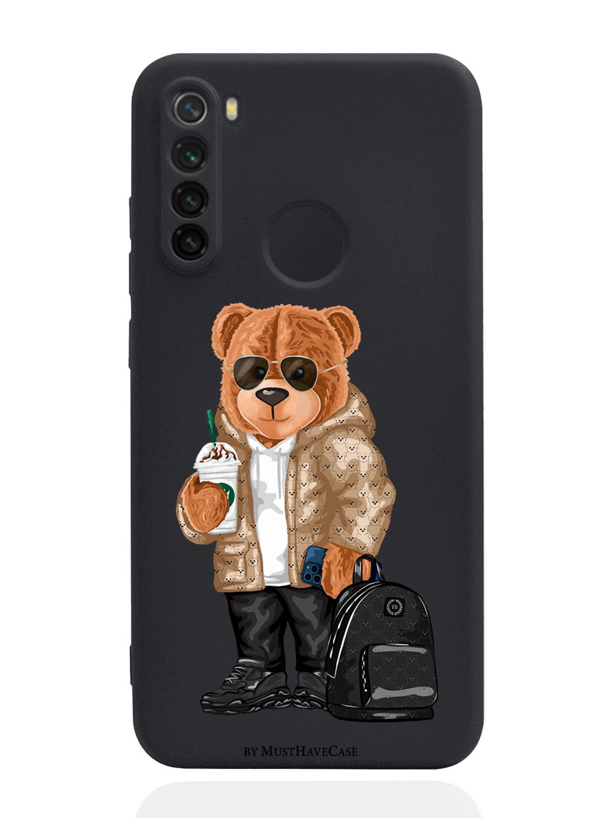 фото Чехол musthavecase для xiaomi redmi note 8 tony style в очках черный