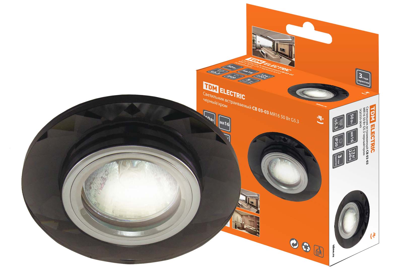 

Светильник встраиваемый TDM ELECTRIC СВ 03-03 MR16 SQ0359-0049