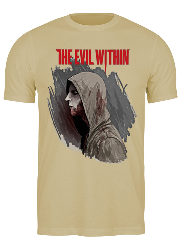 

Футболка мужская Printio The evil within бежевая 3XL, Бежевый, The evil within