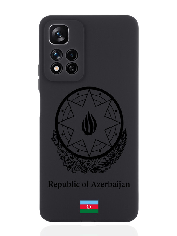 

Чехол SignumCase для Xiaomi Redmi Note 11 Pro Plus 5G Черный лаковый Герб Азербайджана