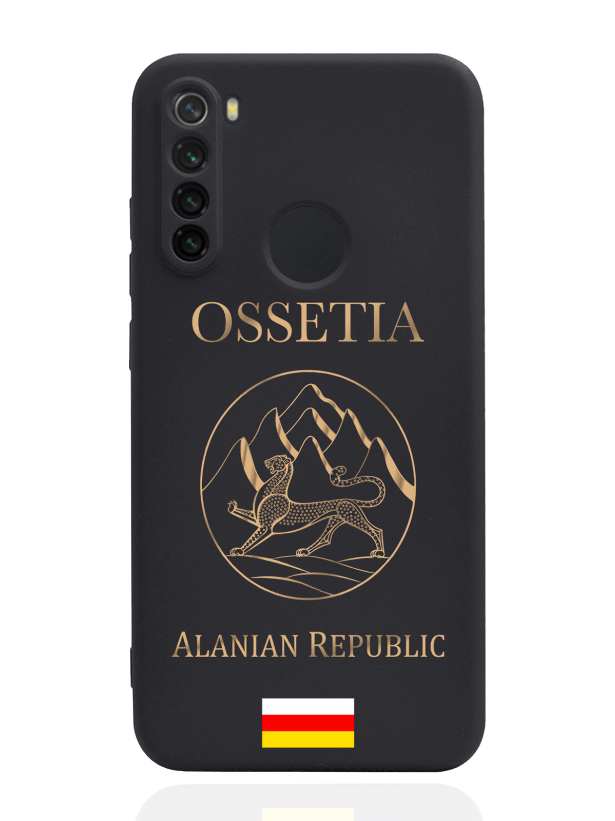 

Чехол MustHaveCase для Xiaomi Redmi Note 8 Золотой Герб Северной Осетии черный, Золотистый;черный