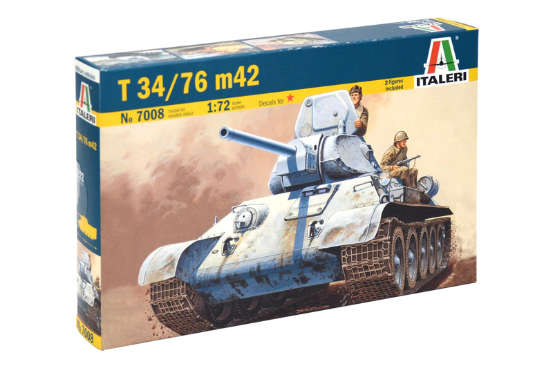 Сборная модель Italeri 1/72 Советский танк T-34/76 М42 7008