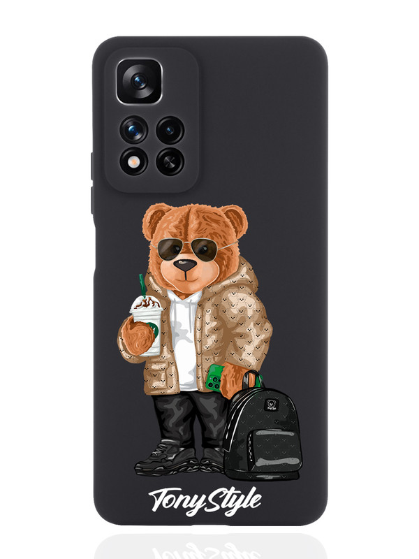 

Чехол Tony Style для Xiaomi Redmi Note 11 Pro Plus 5G Tony Style в очках черный, Коричневый;черный;белый