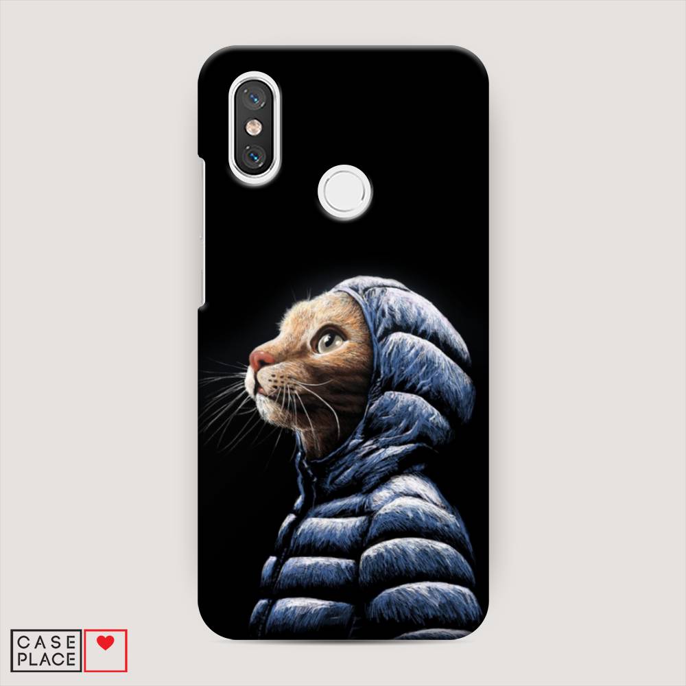 

Пластиковый чехол "Кот в капюшоне" на Xiaomi Mi 8, 33520-1