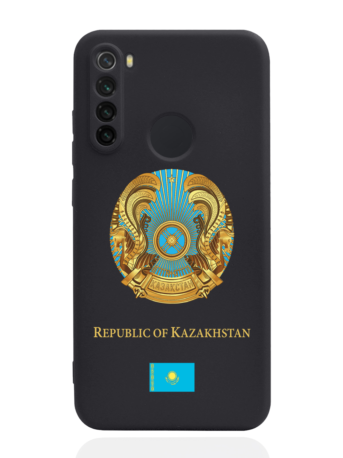 

Чехол SignumCase для Xiaomi Redmi Note 8 Герб Казахстана черный, Разноцветный