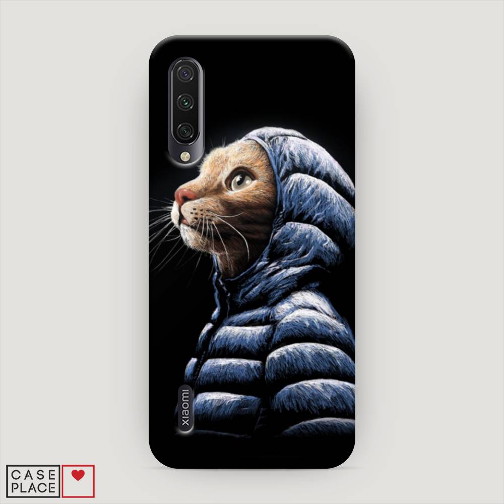 фото Пластиковый чехол "кот в капюшоне" на xiaomi mi a3 awog