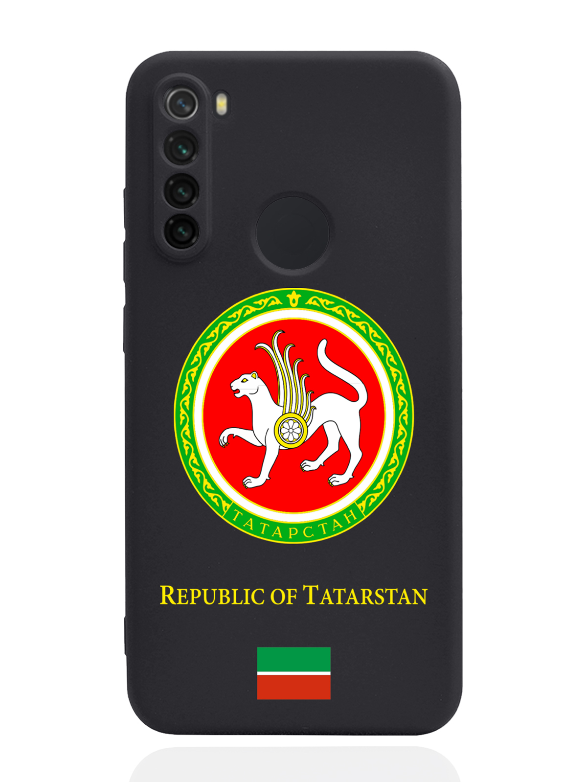 

Чехол SignumCase для Xiaomi Redmi Note 8 Герб Татарстана черный, Разноцветный