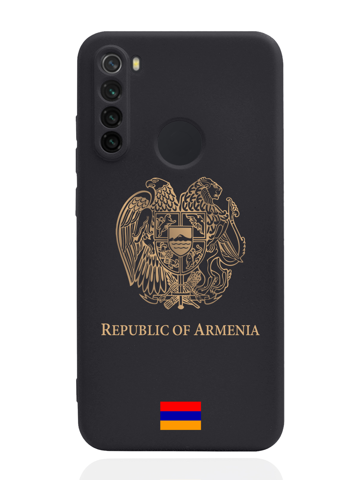 

Чехол SignumCase для Xiaomi Redmi Note 8 Золотой Герб Армении черный, Золотистый;черный