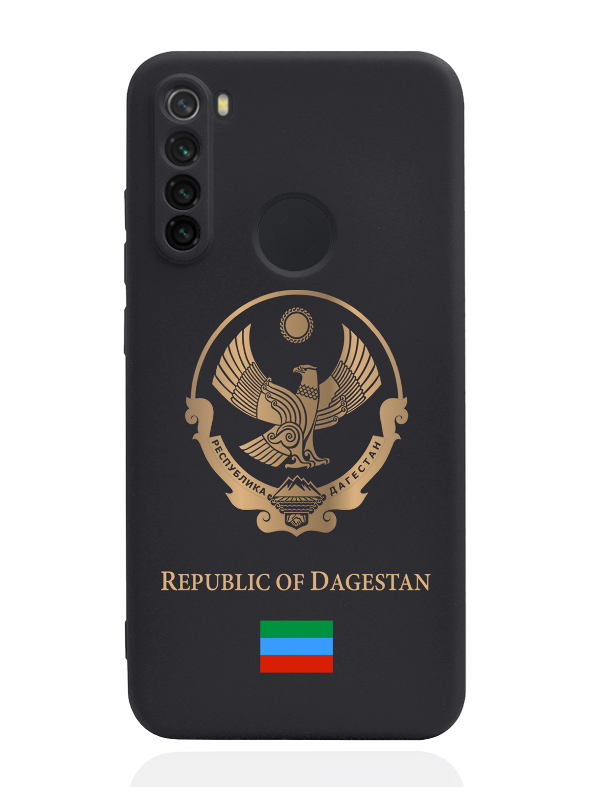

Чехол SignumCase для Xiaomi Redmi Note 8 Золотой Герб Дагестана черный, Золотистый;черный