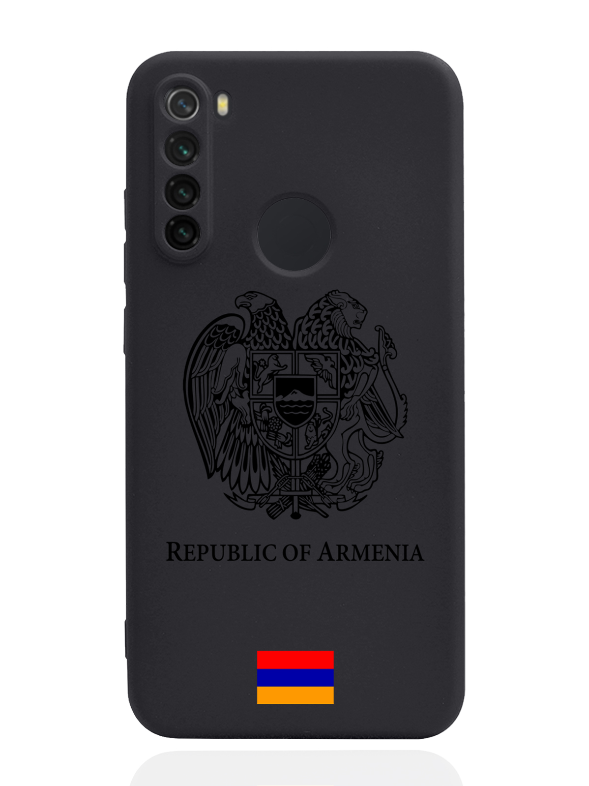 

Чехол SignumCase для Xiaomi Redmi Note 8 Черный лаковый Герб Армении черный