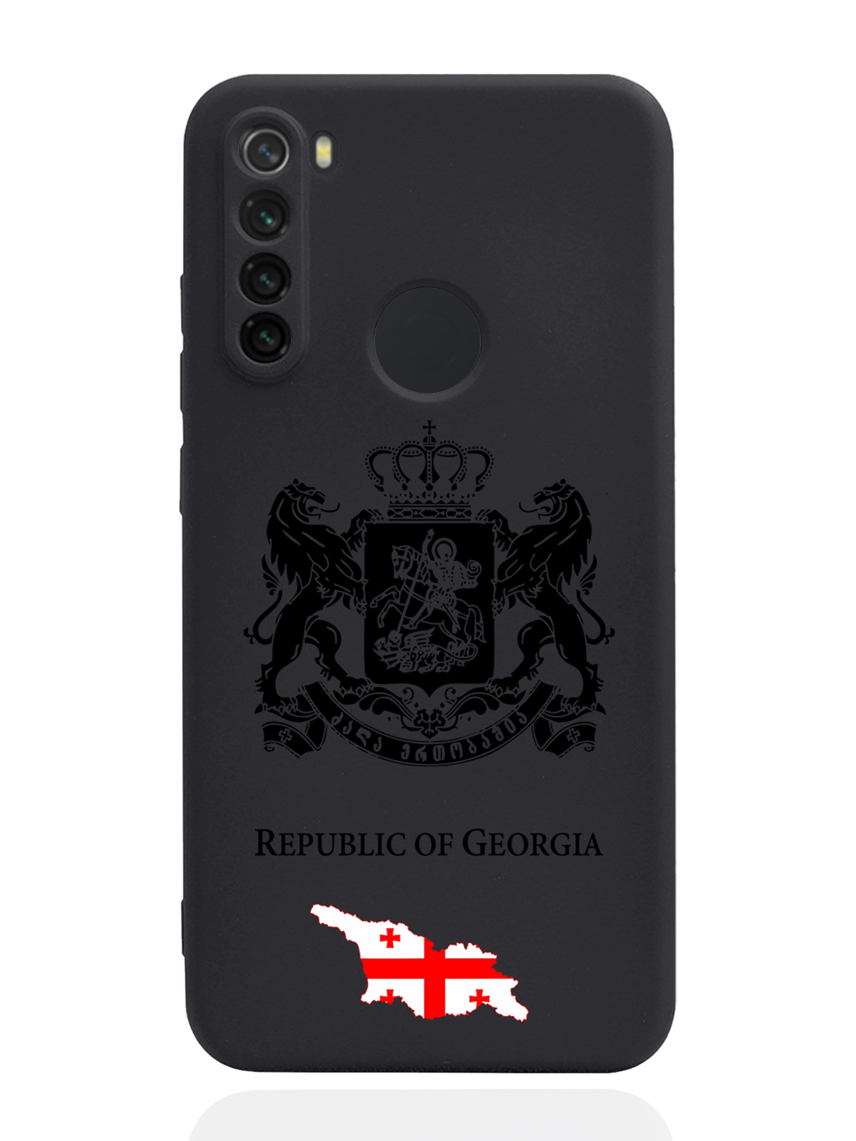 

Чехол SignumCase для Xiaomi Redmi Note 8 Черный лаковый Герб Грузии черный