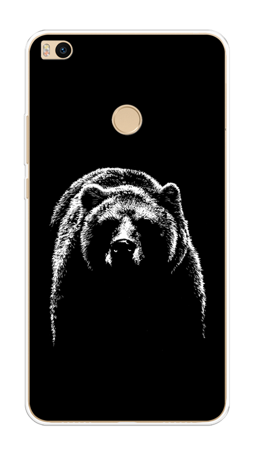 

Чехол на Xiaomi Mi Max 2 "Медведь в ночи", Белый;черный, 32150-1