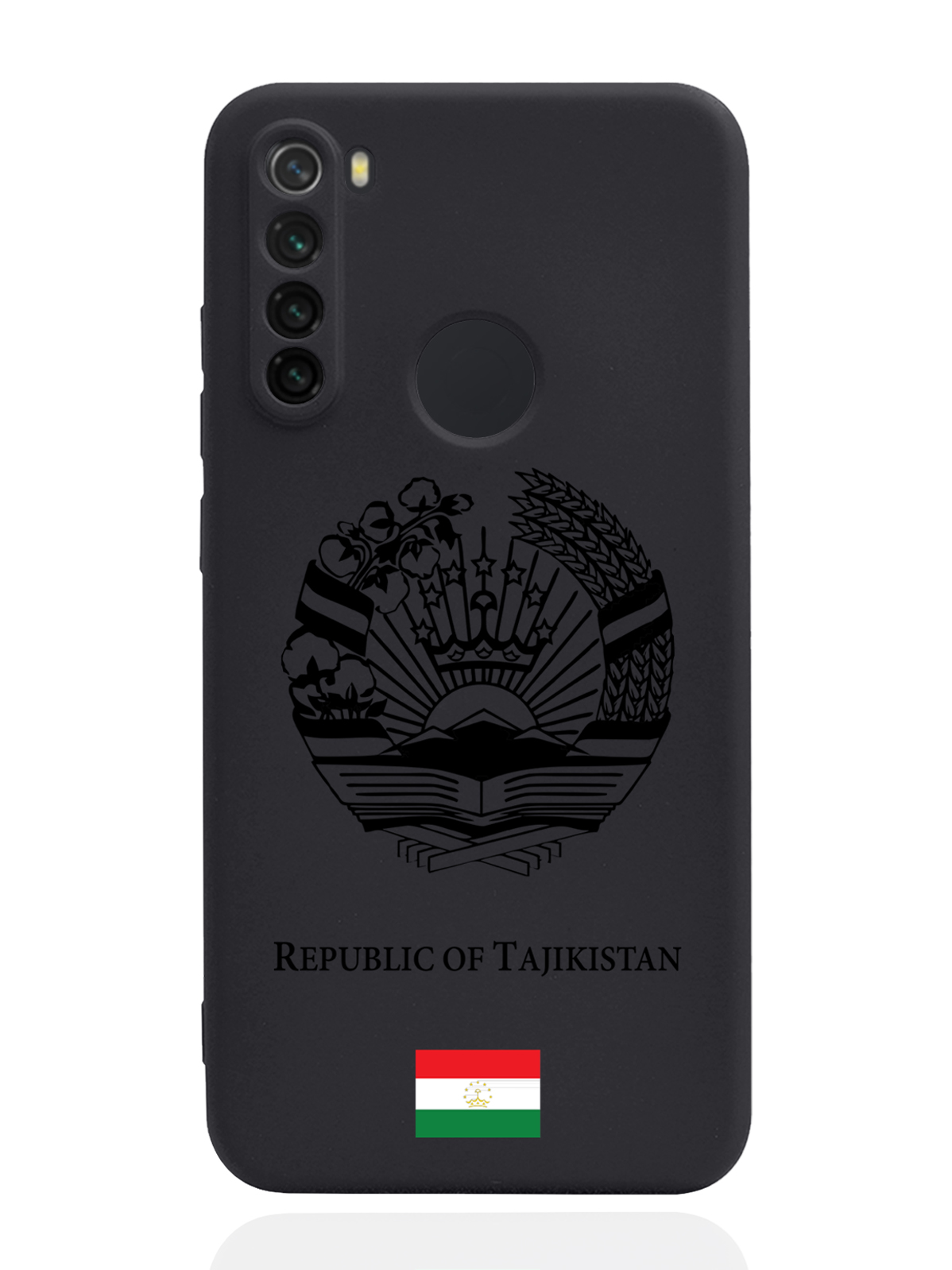 

Чехол SignumCase для Xiaomi Redmi Note 8 Черный лаковый Герб Таджикистана черный