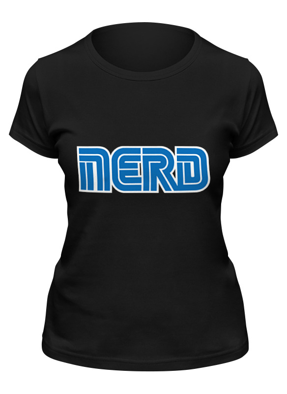 

Футболка женская Printio Nerd (sega) черная XL, Черный, Nerd (sega)