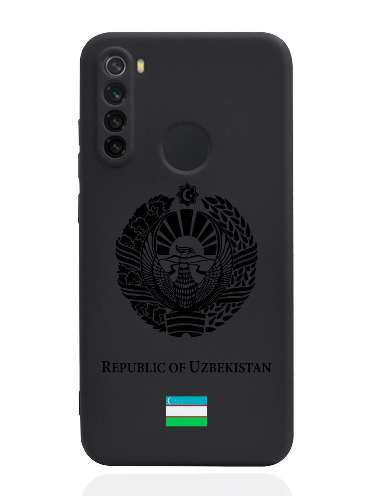 

Чехол SignumCase для Xiaomi Redmi Note 8 Черный лаковый Герб Узбекистана черный