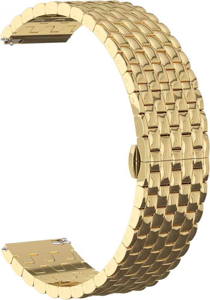 

Ремешок металлический GSMIN Snake Pro 22 для Honor Watch Magic (Золотой), Золотистый, Ремешок металлический GSMIN Snake Pro 22 для Honor Watch Magic