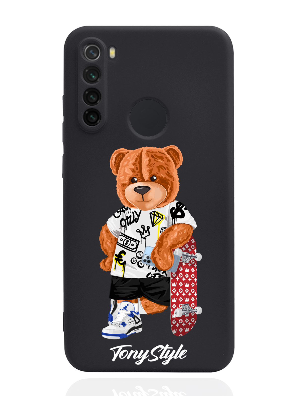 

Чехол Tony Style для Xiaomi Redmi Note 8 Tony Style со скейтом черный, Коричневый;черный;красный