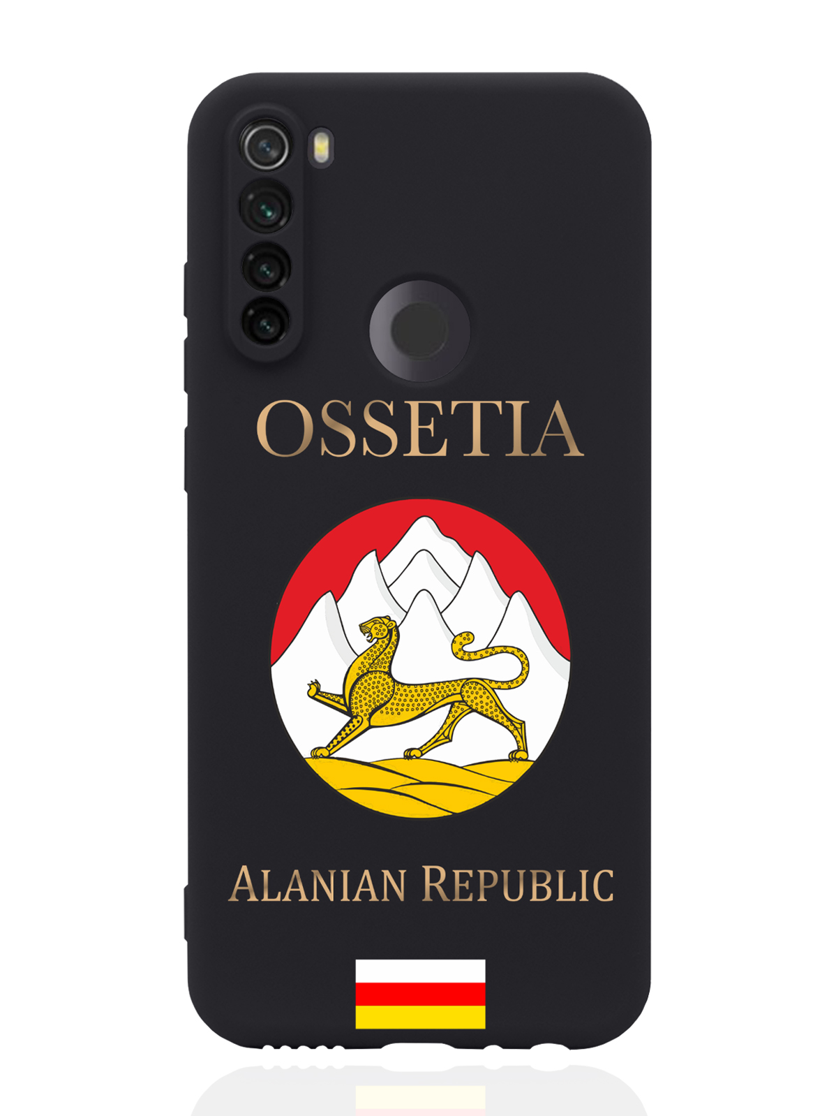 

Чехол MustHaveCase для Xiaomi Redmi Note 8T Герб Северной Осетии черный, Черный;желтый;красный