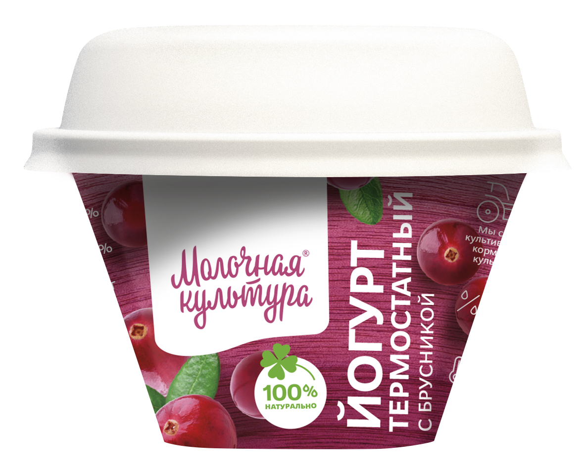 

Йогурт Молочная Культура С брусникой 2,7-3,5% бзмж 200 г