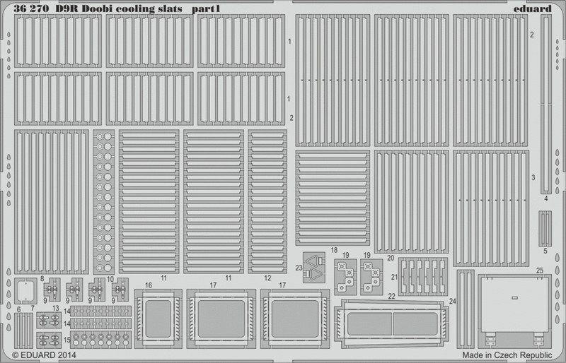 

Фототравление Eduard 36270 D9R Doobi cooling slats