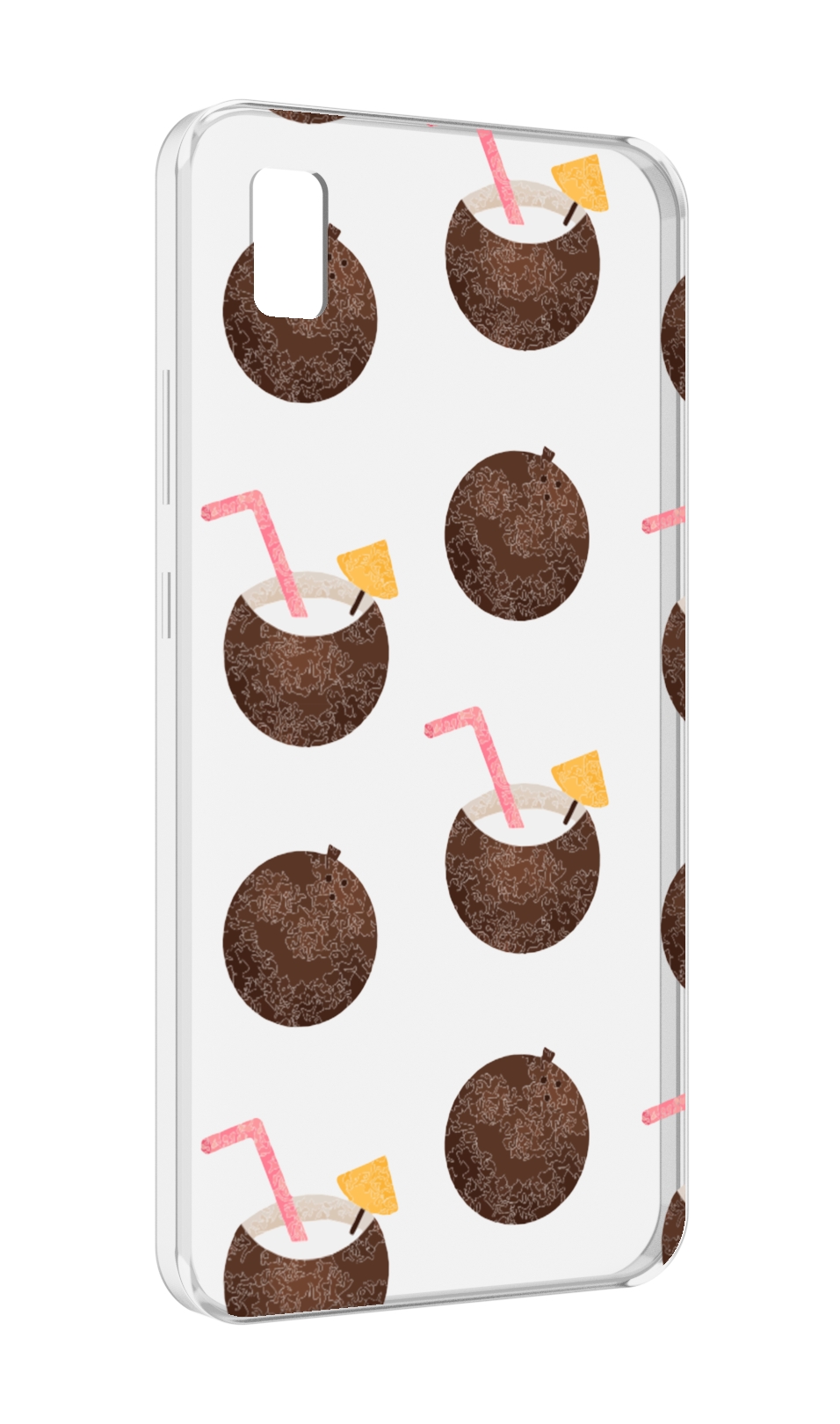 

Чехол MyPads кокосики для ZTE BLADE L210, Прозрачный, Tocco