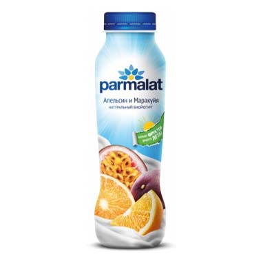 Питьевой йогурт Parmalat апельсин и маракуйя 1,5% 290 г