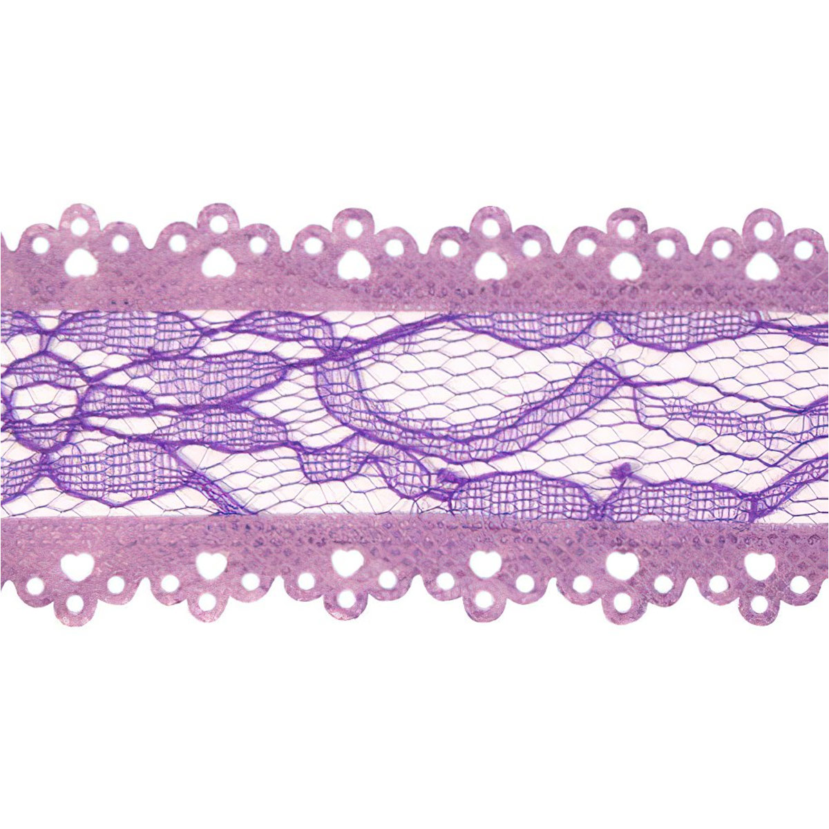 

Тесьма ажурная для оформления подарков YH107, 38мм*25м (07 сиреневый), Фиолетовый, 7708207