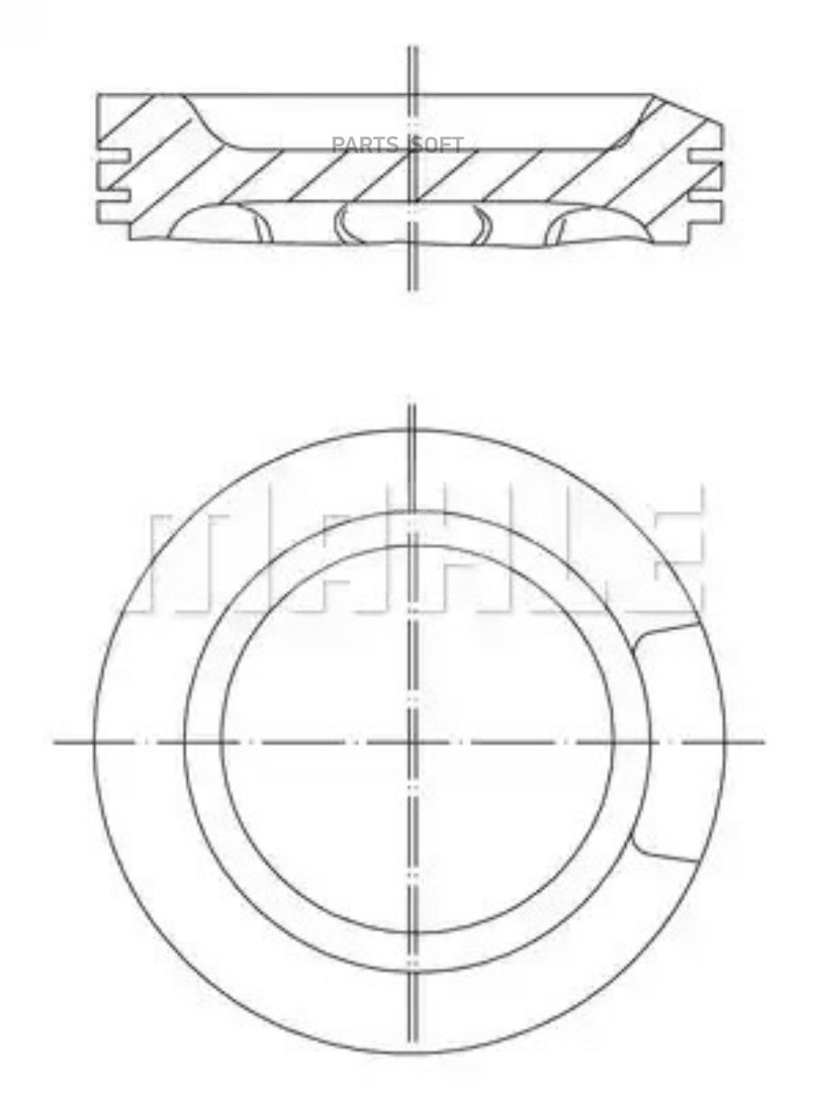 

Поршень Mahle/Knecht 0330400