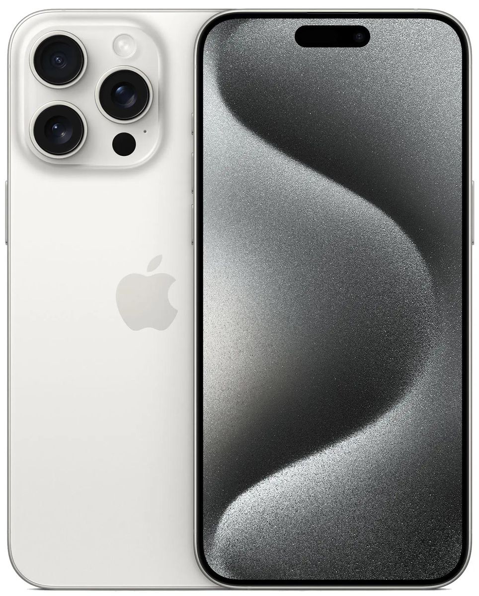 

Смартфон Apple iPhone 15 Pro Max 256Gb, A3105, белый титан