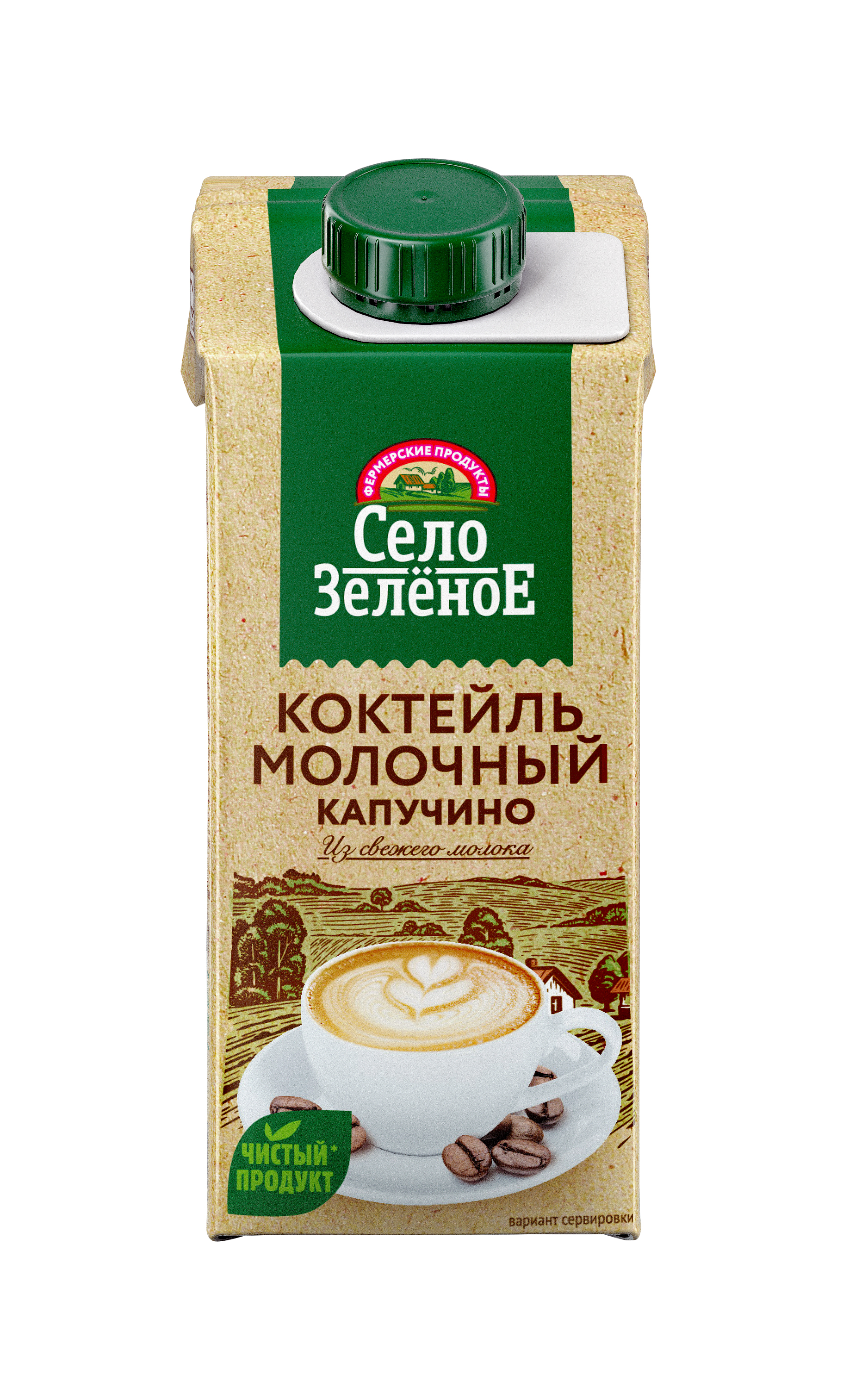 

Молочный коктейль Село Зеленое Капучино 2% 200 г