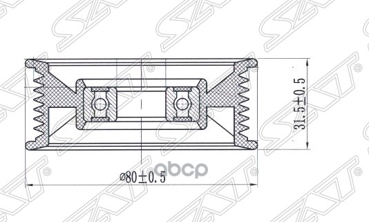 

Ролик Приводного Ремня Обводной Honda Accord/Civic 2,0/2,4 00- Sat St-31190-Pra-000