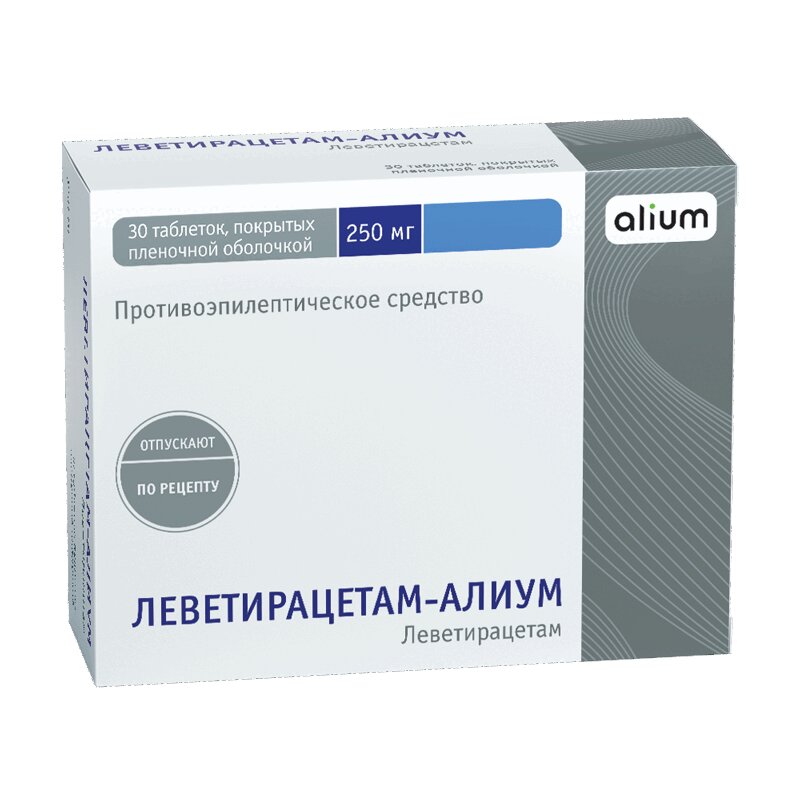 Купить Леветирацетам-Алиум таб.п.п.о.250мг №30