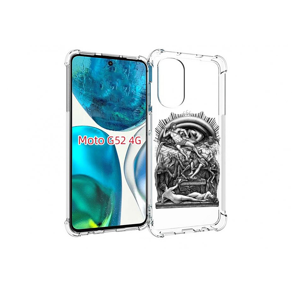 

Чехол MyPads оракул черно белый для Motorola Moto G82 / Moto G52, Прозрачный, Tocco
