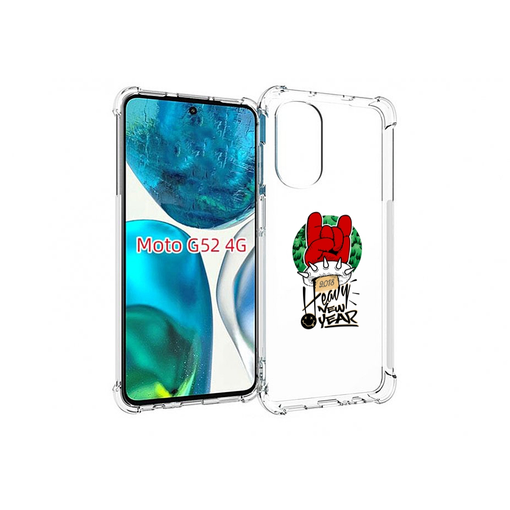 

Чехол MyPads Гангстер новый год для Motorola Moto G82 / Moto G52, Прозрачный, Tocco