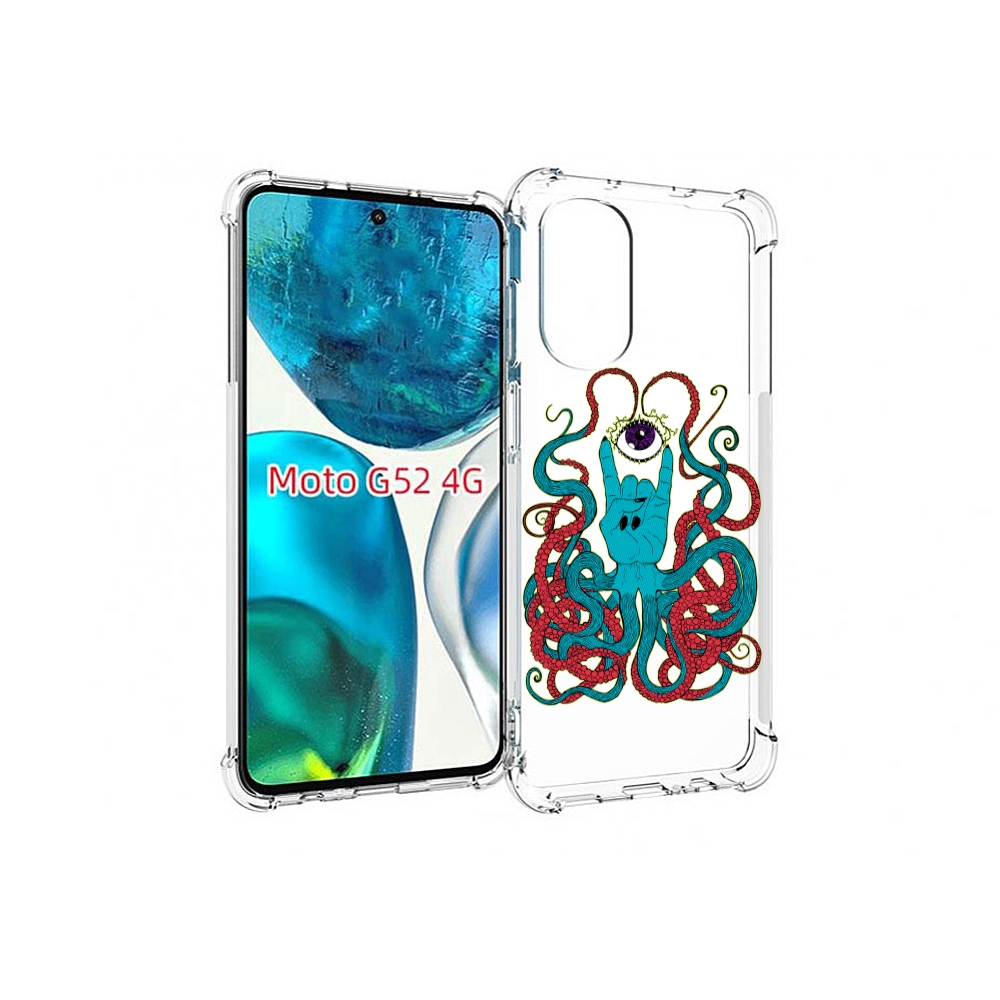 

Чехол MyPads осьминог-рука абстракция для Motorola Moto G82 / Moto G52, Прозрачный, Tocco